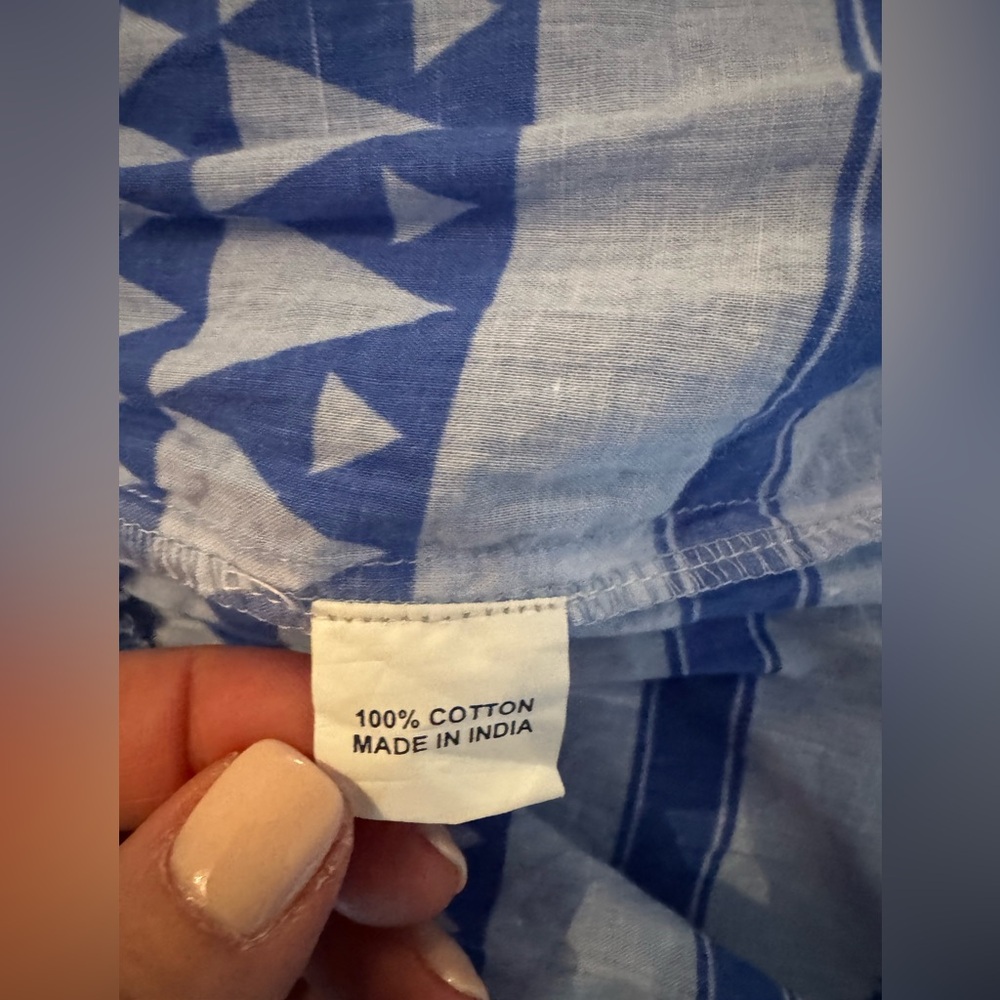 BINDU, Cotton Print Dress, Sz. - Picture 8 of 8